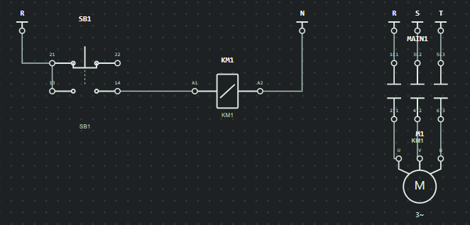 Kesik Çalıştırma Devresi — FC Automation Lab örnek devresi